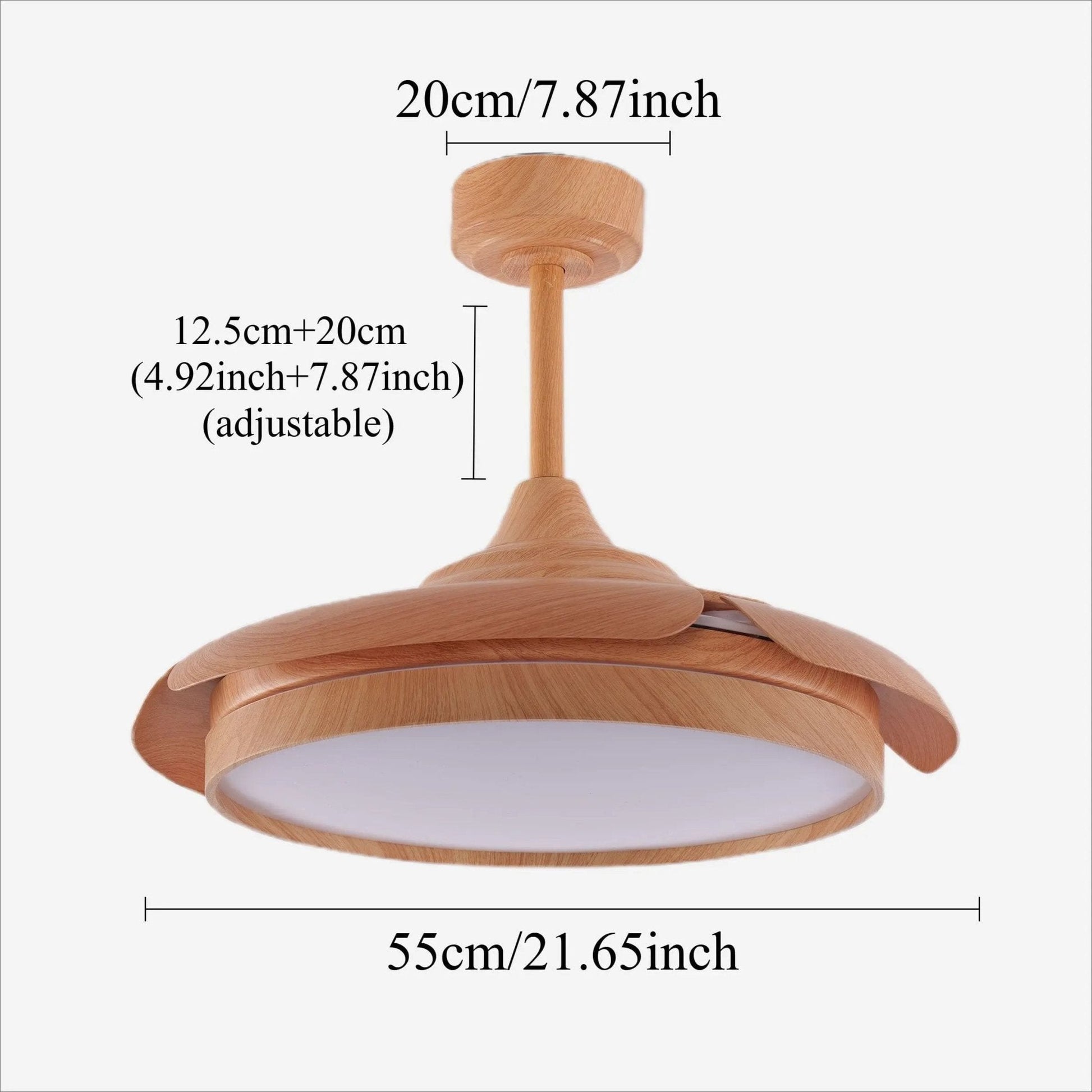 Lightsin Elegant Contemporary Ceiling Fan Light Featuring Soft LED Illumination - House Comfort
