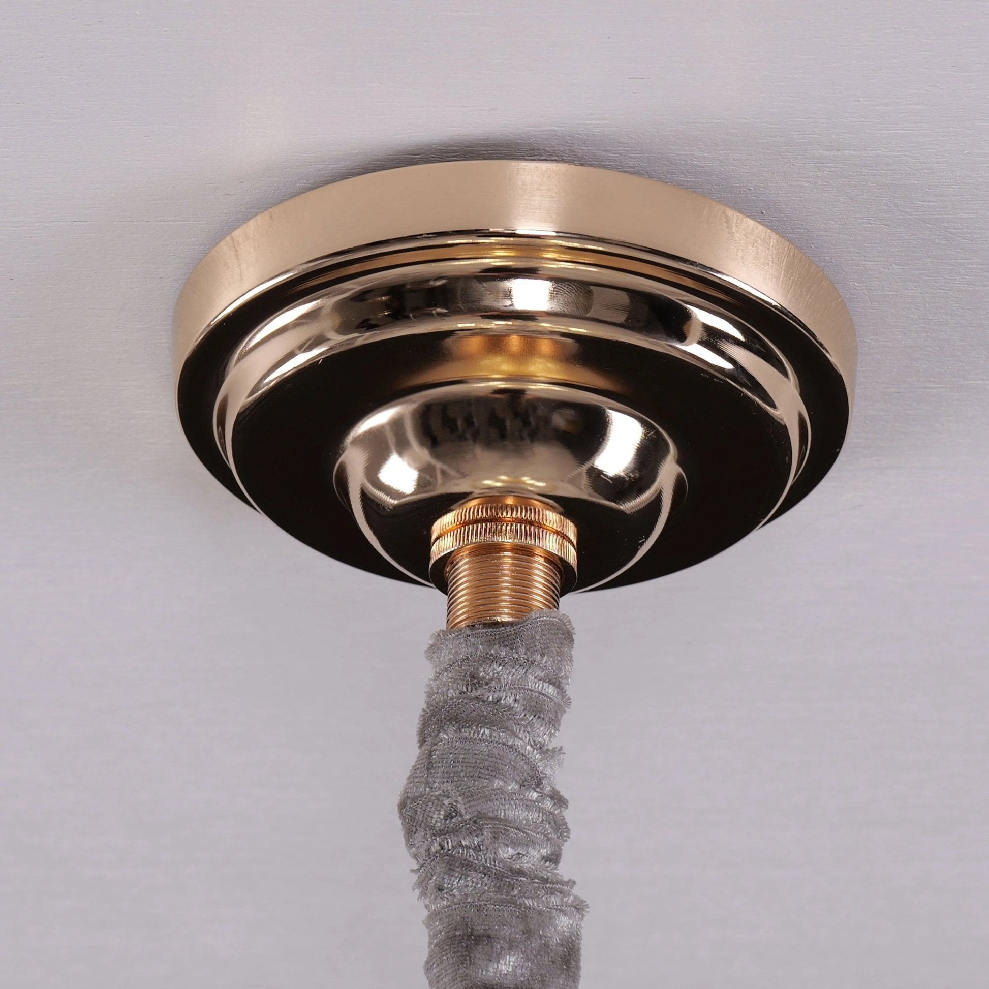 Lightsin Elegant Crystal - Accented Champagne Gold Crystal Chandelier Pendant Light - House Comfort