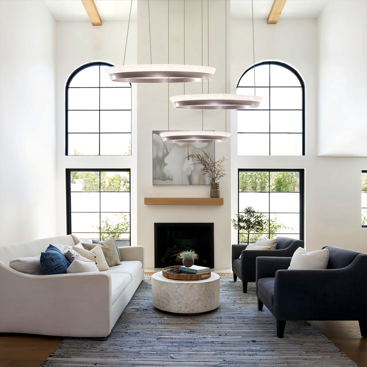 Lightsin Elegant Crystal Ring Chandelier Premium Pendant Light - House Comfort