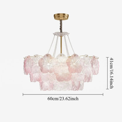 Lightsin Elegant Glass Chandelier with Adjustable Hanging Length - House Comfort