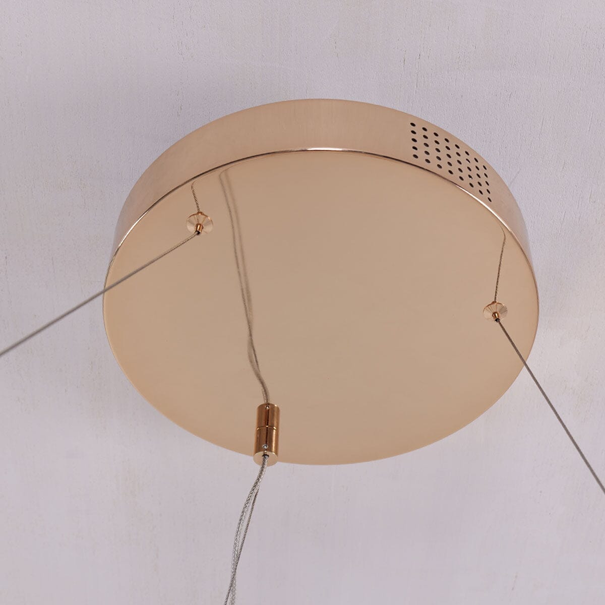 Lightsin Elegant Gold Crystal Swirl Pendant Light Luxury Crystal Chandelier for Living Room - House Comfort