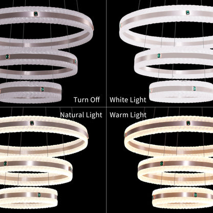 Lightsin Elegant Gold Interwoven Ring Pendant Light - House Comfort