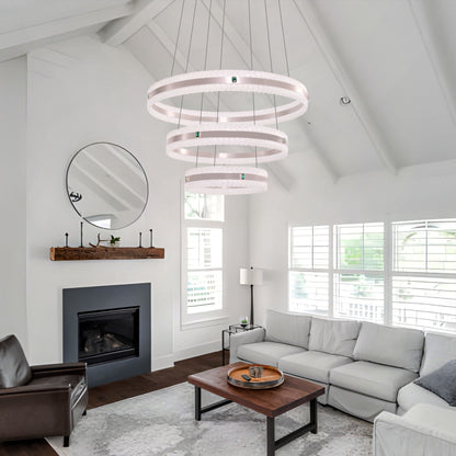 Lightsin Elegant Gold Interwoven Ring Pendant Light - House Comfort