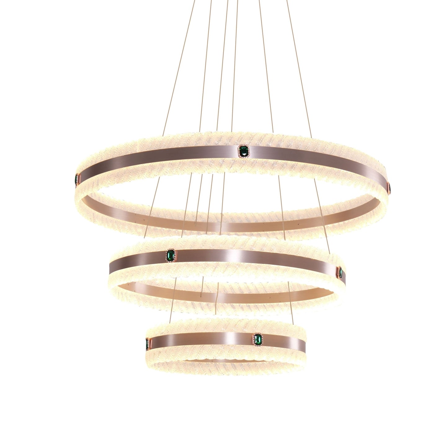 Lightsin Elegant Gold Interwoven Ring Pendant Light - House Comfort