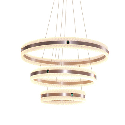 Lightsin Elegant Gold Interwoven Ring Pendant Light - House Comfort