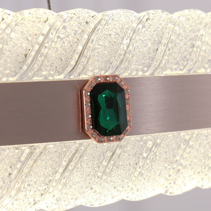 Lightsin Elegant Gold Interwoven Ring Pendant Light - House Comfort