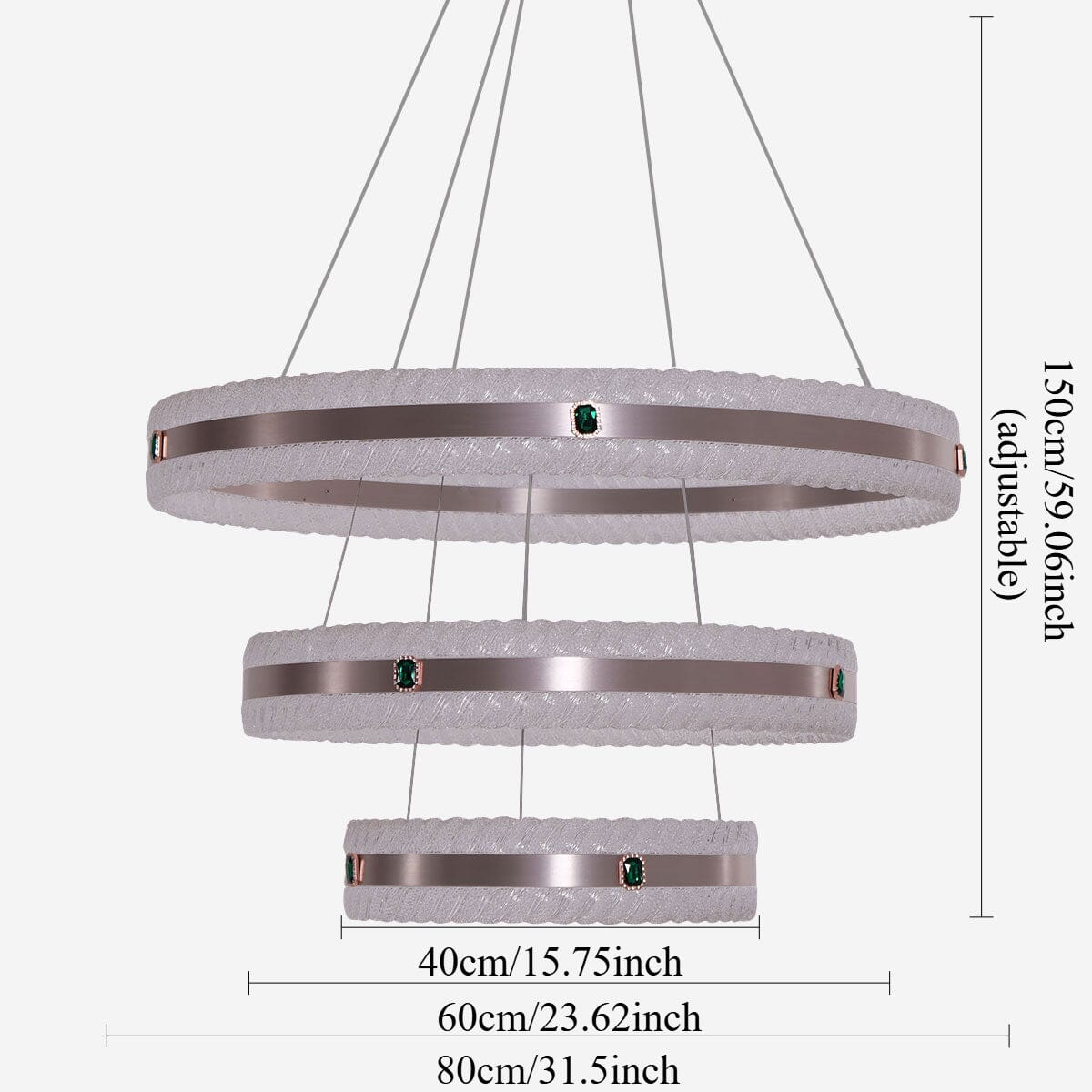 Lightsin Elegant Gold Interwoven Ring Pendant Light - House Comfort