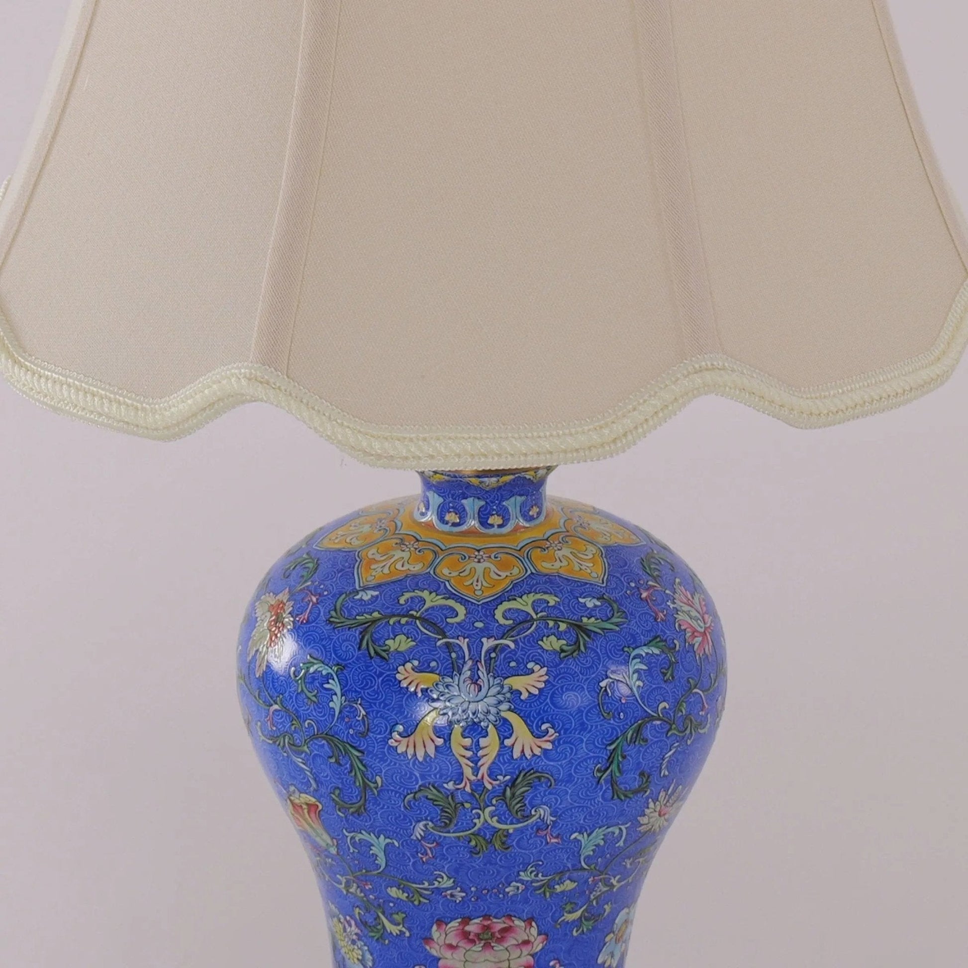 Lightsin Elegant Handcrafted Ceramic Table Lamp Collection with Floral Design - House Comfort