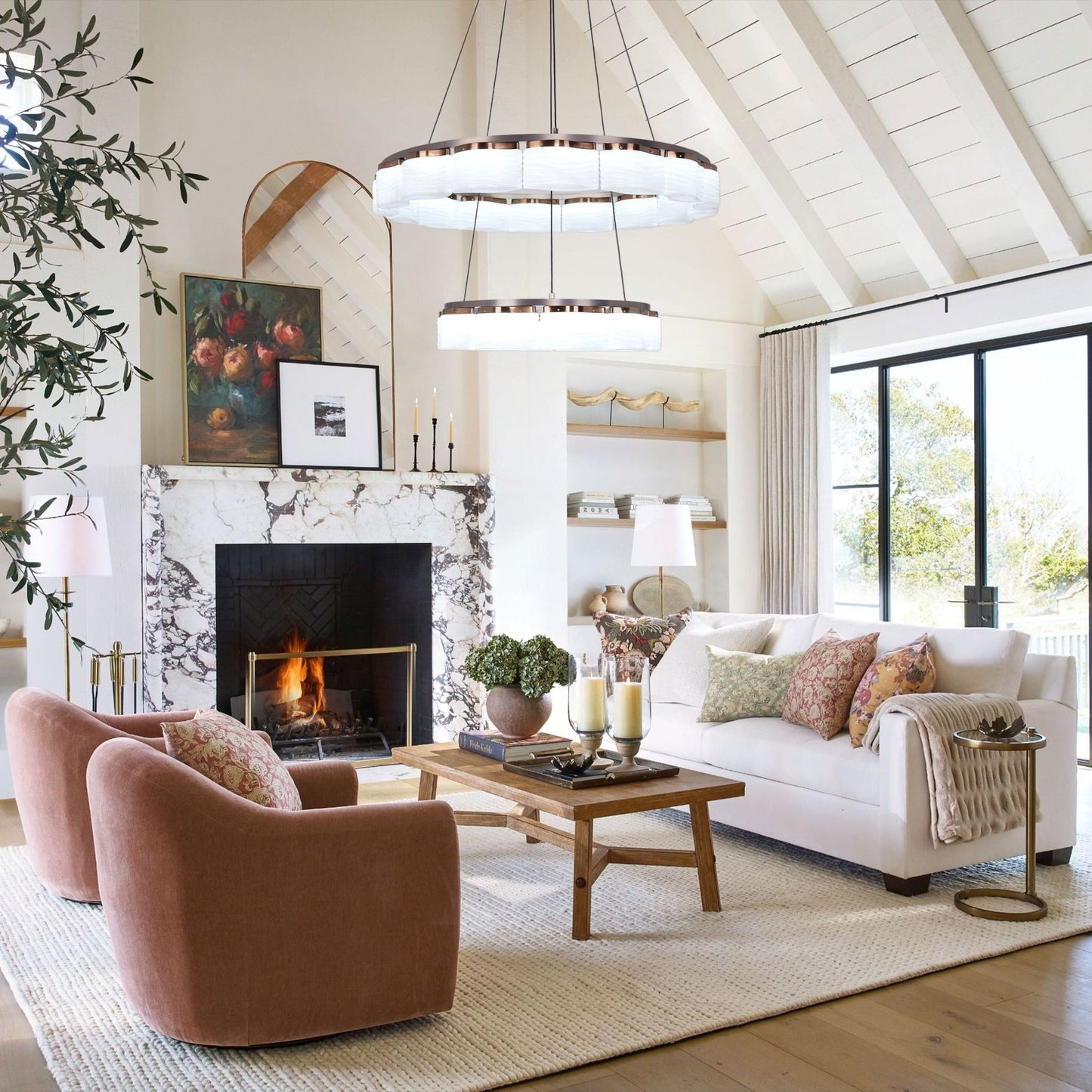 Lightsin Elegant LED Pendant Light with Onyx Glass Shade - House Comfort