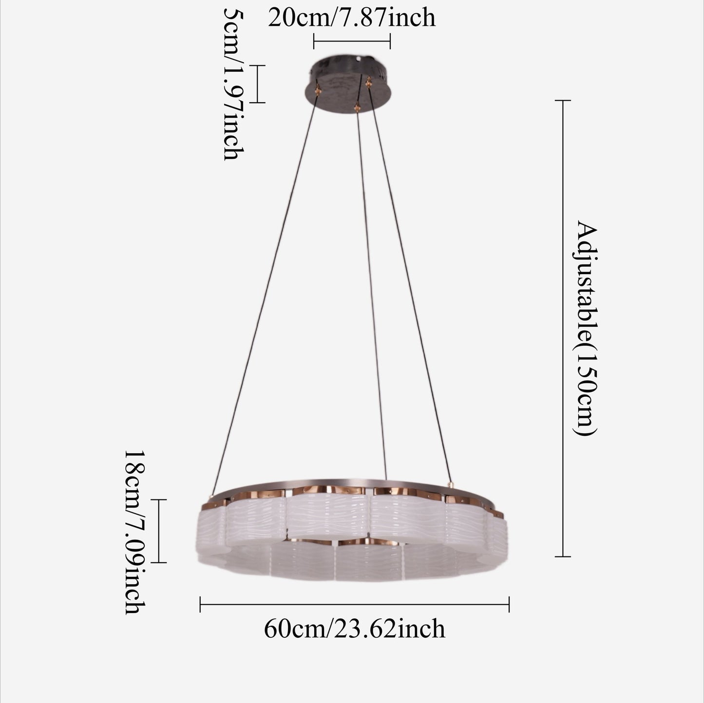 Lightsin Elegant LED Pendant Light with Onyx Glass Shade - House Comfort