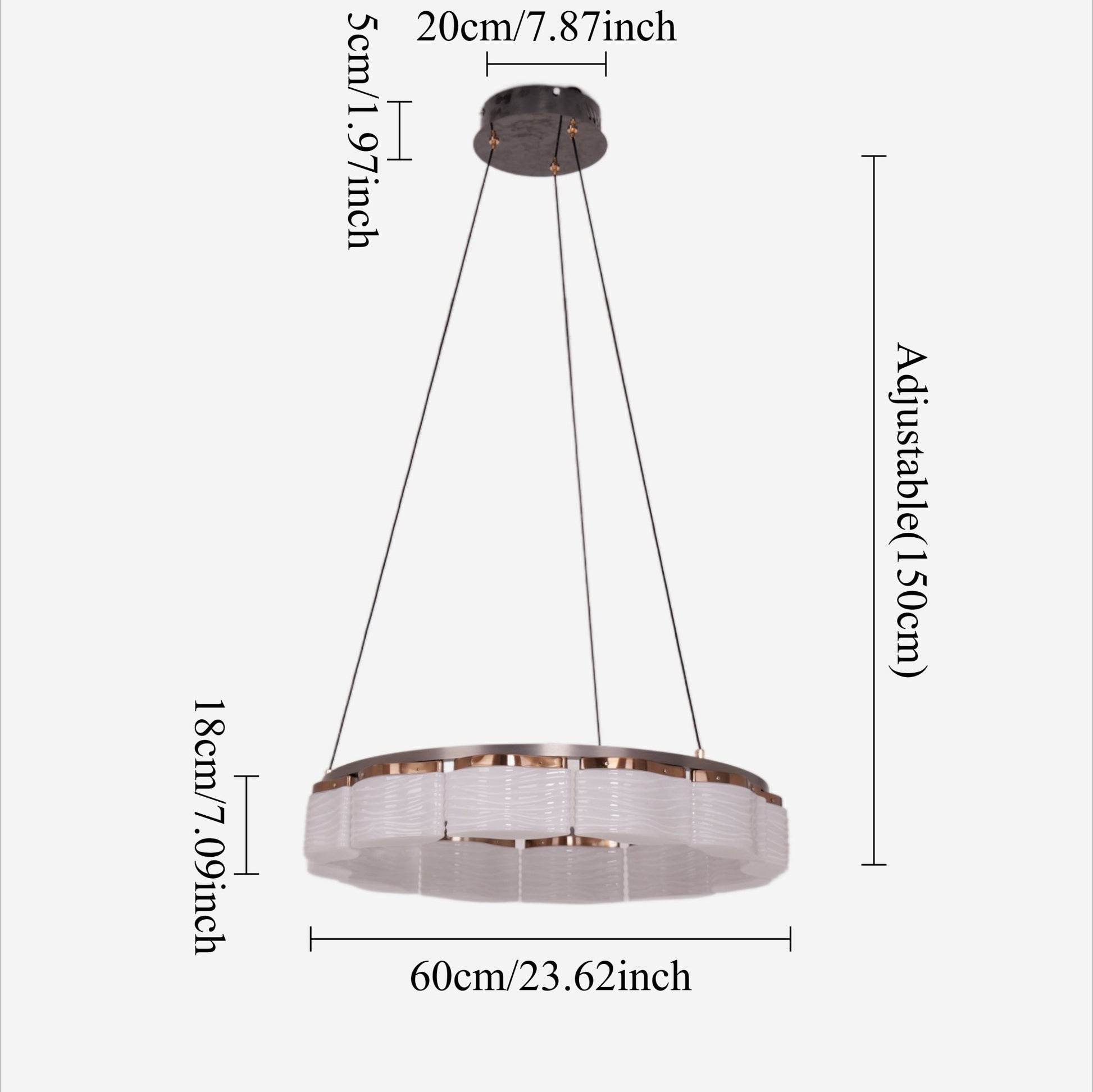 Lightsin Elegant LED Pendant Light with Onyx Glass Shade - House Comfort