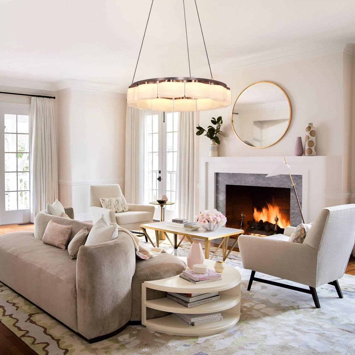 Lightsin Elegant LED Pendant Light with Onyx Glass Shade - House Comfort