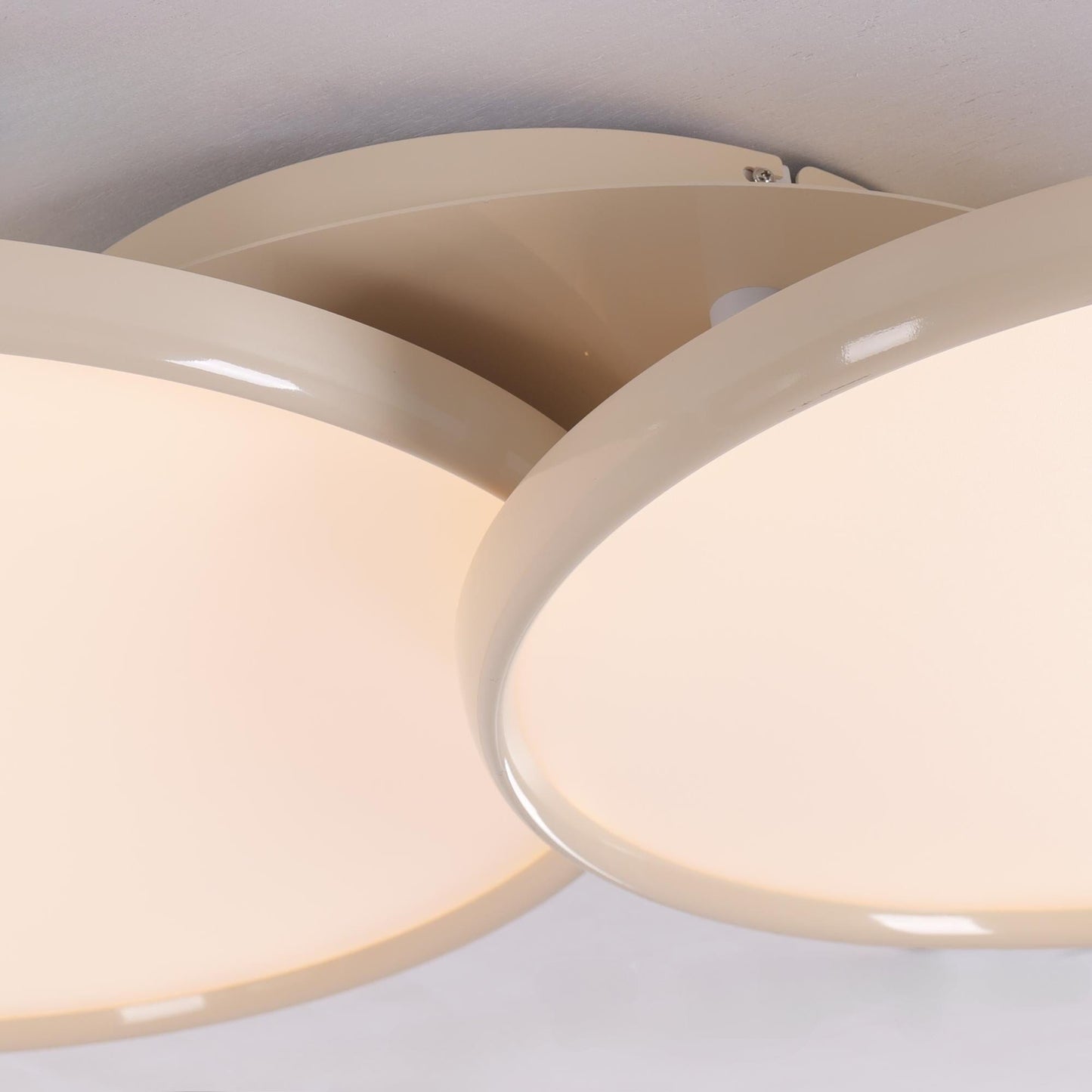 Lightsin Full Spectrum Dimmable Ivory White Aluminum Round LED Ceiling Light - House Comfort