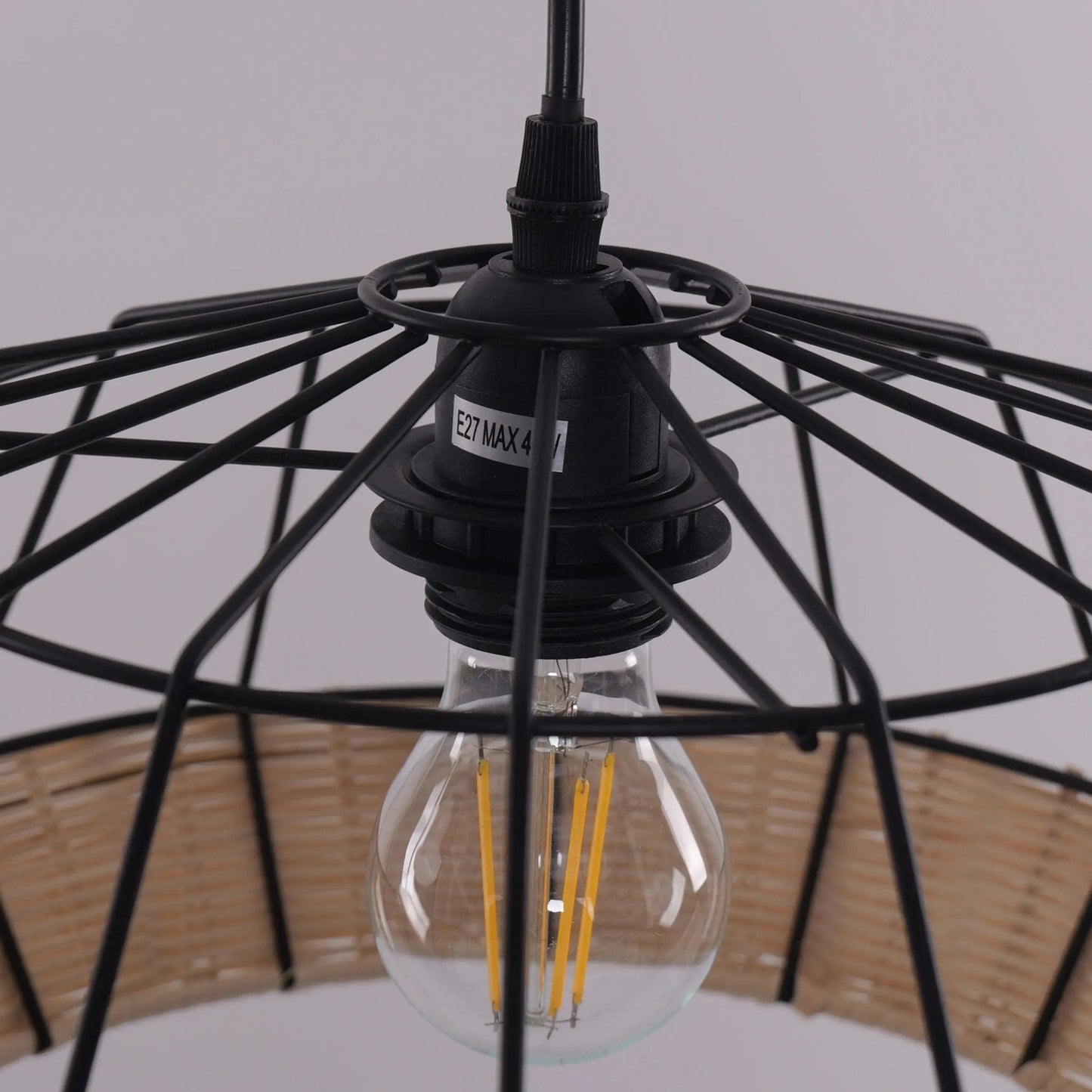 Lightsin Geometric Bamboo Pendant Light for a Touch of Natural Modernity - House Comfort