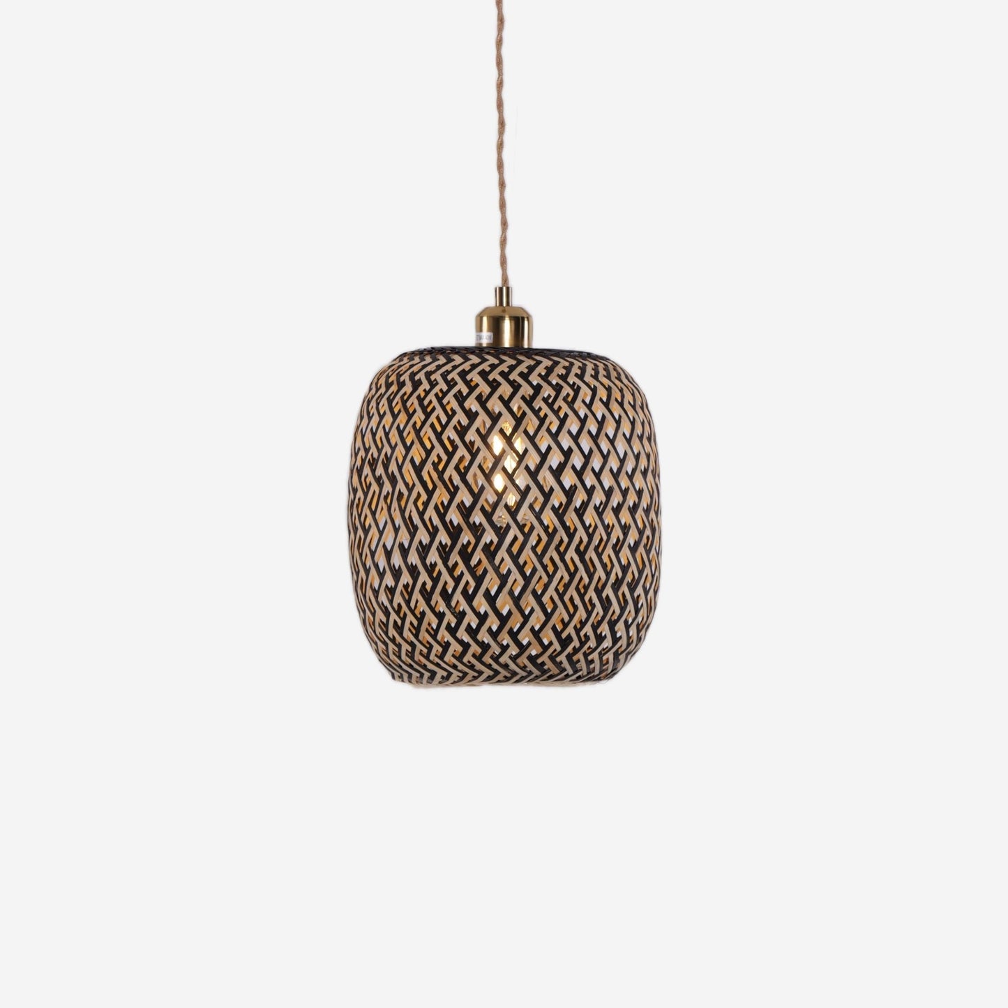 Lightsin Geometric Black Bamboo Pendant Light - House Comfort