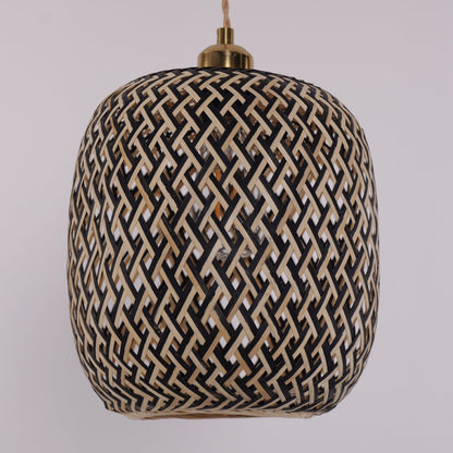 Lightsin Geometric Black Bamboo Pendant Light - House Comfort