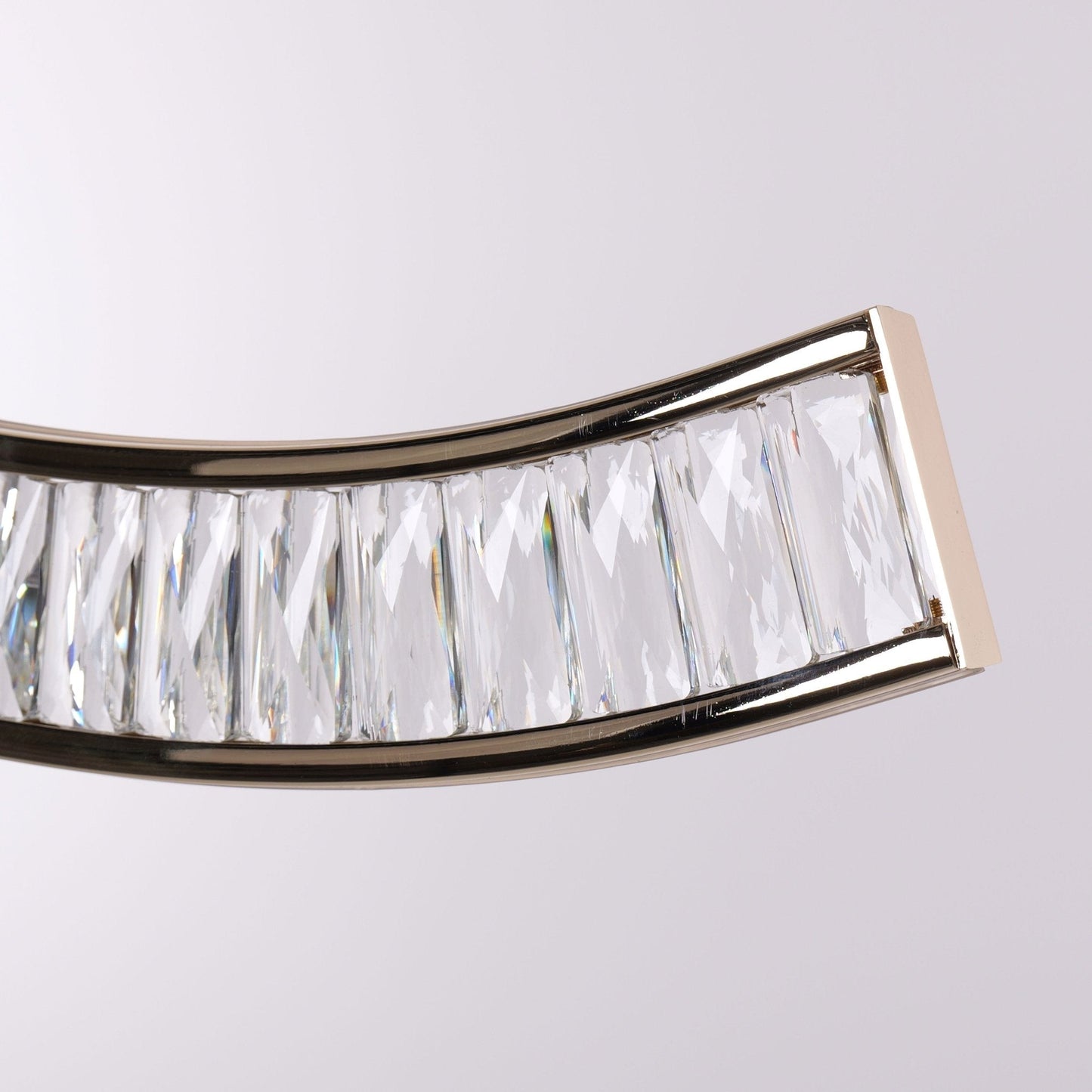 Lightsin Gold Crystal Wave LED Pendant Light Modern Chandelier for Contemporary Interiors - House Comfort