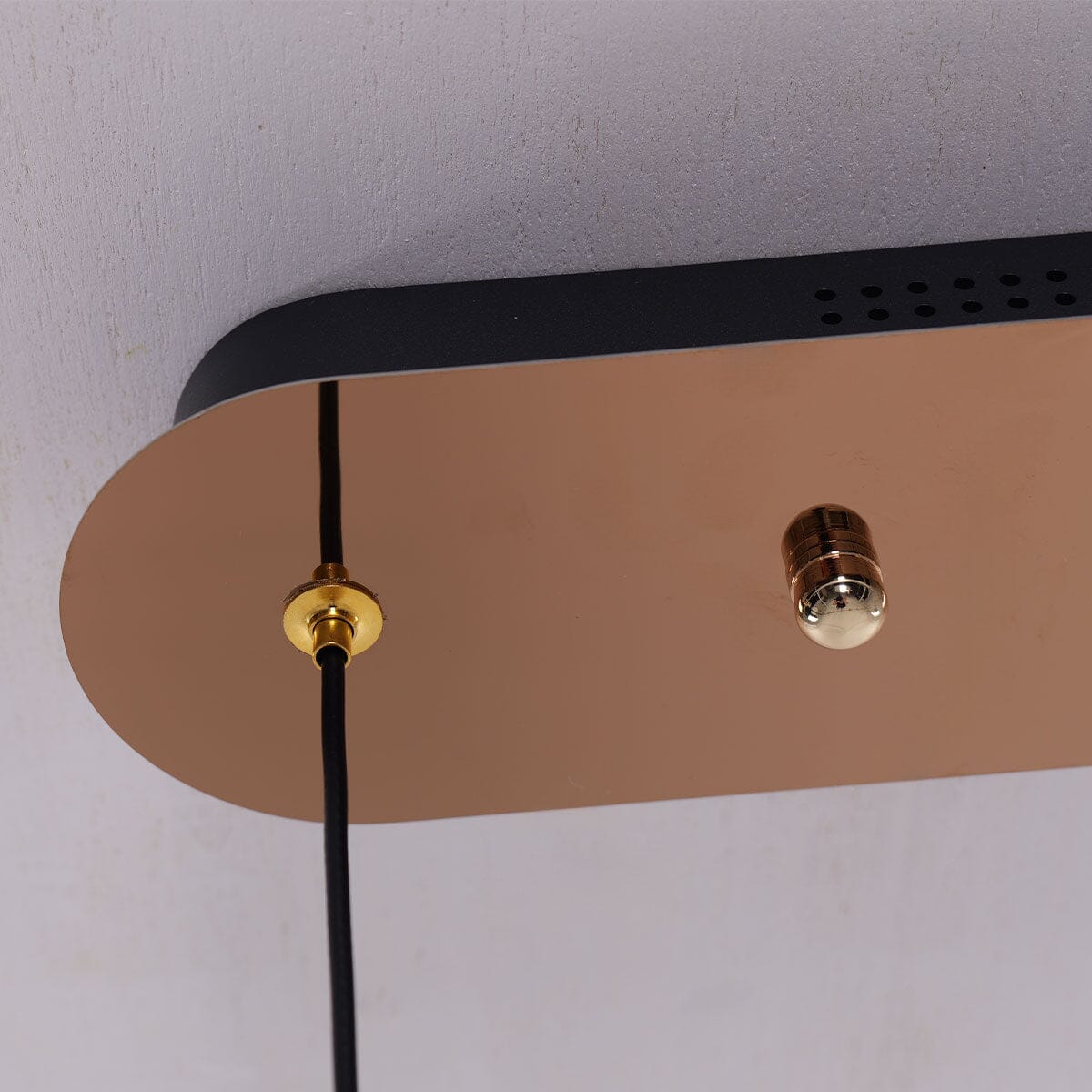 Lightsin Gold Linear LED Pendant Light with Acrylic Shades Metal Ceiling Lighting - House Comfort