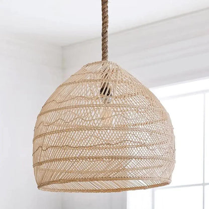 Lightsin Hand - woven Rattan Pendant Lamp for Dining Room Living Room - House Comfort
