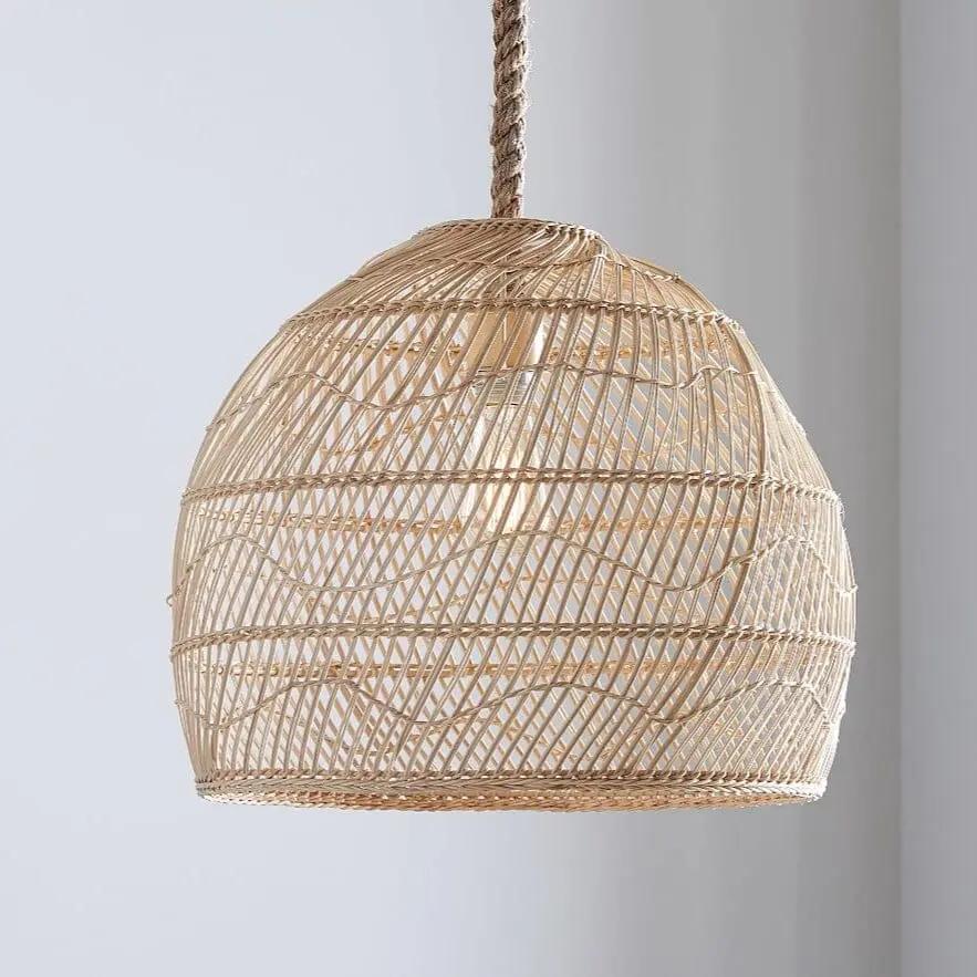Lightsin Hand - woven Rattan Pendant Lamp for Dining Room Living Room - House Comfort