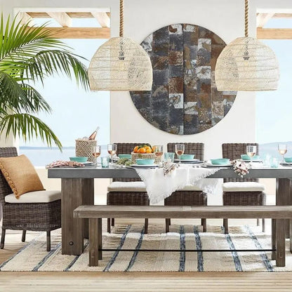 Lightsin Hand - woven Rattan Pendant Lamp for Dining Room Living Room - House Comfort