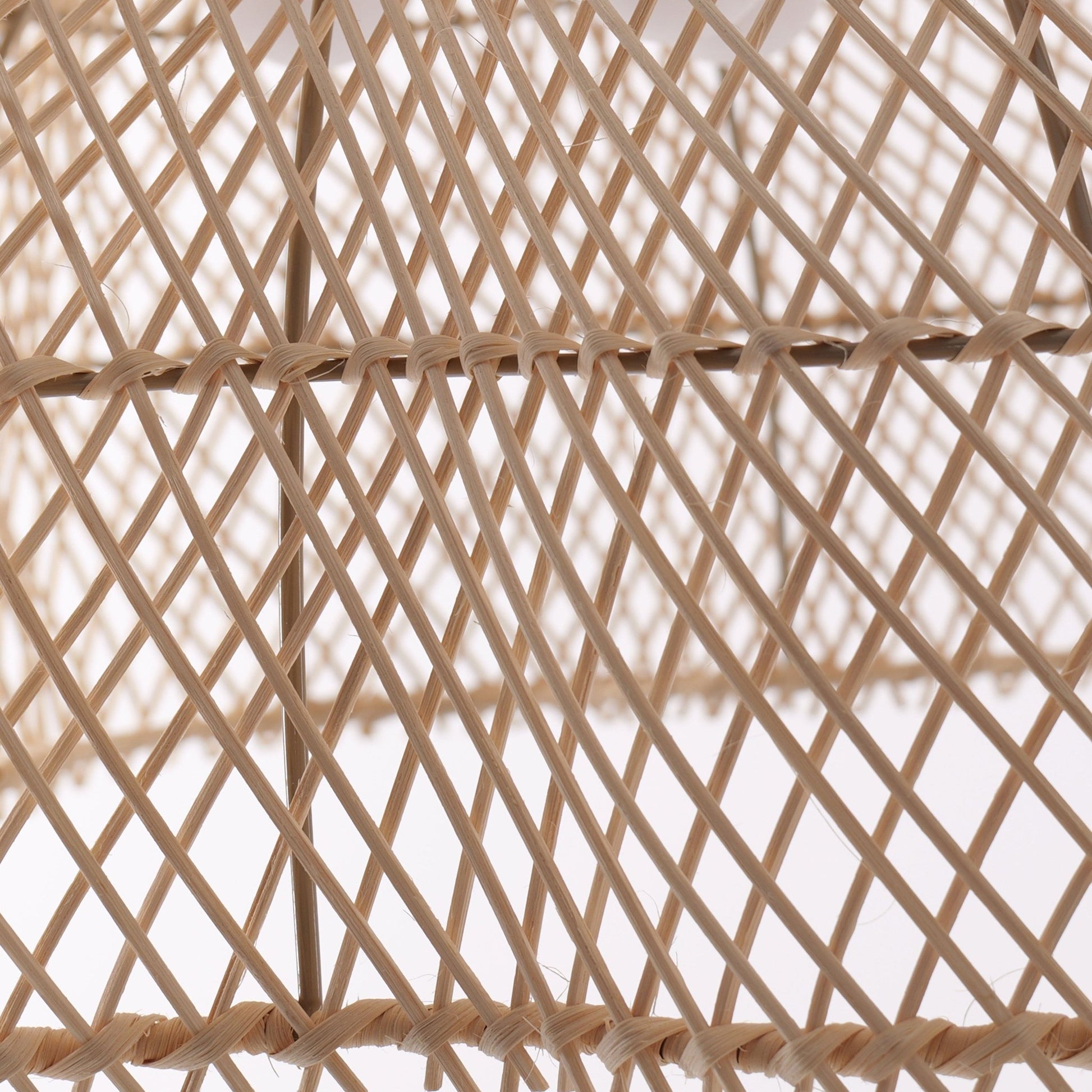 Lightsin Handcrafted Bamboo Rattan Pendant Light with Tranquil Umbrella Design - House Comfort