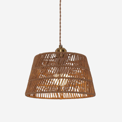 Lightsin Handcrafted Warm Rustic Paper Rope Pendant Light - House Comfort
