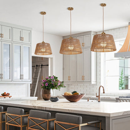 Lightsin Handcrafted Warm Rustic Paper Rope Pendant Light - House Comfort