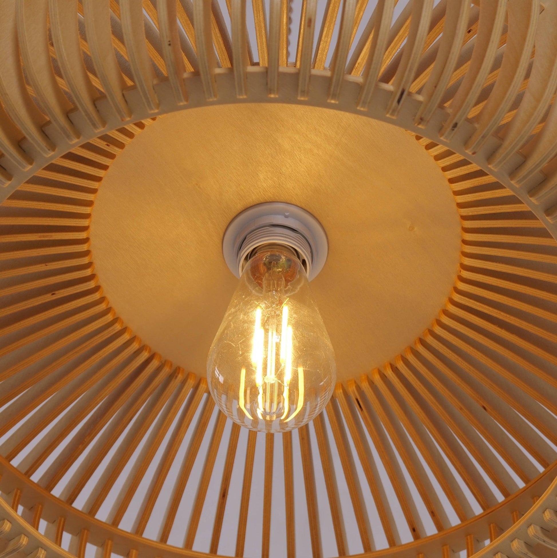 Lightsin Handcrafted Wooden Kitchen Pendant Light Fixtures - House Comfort