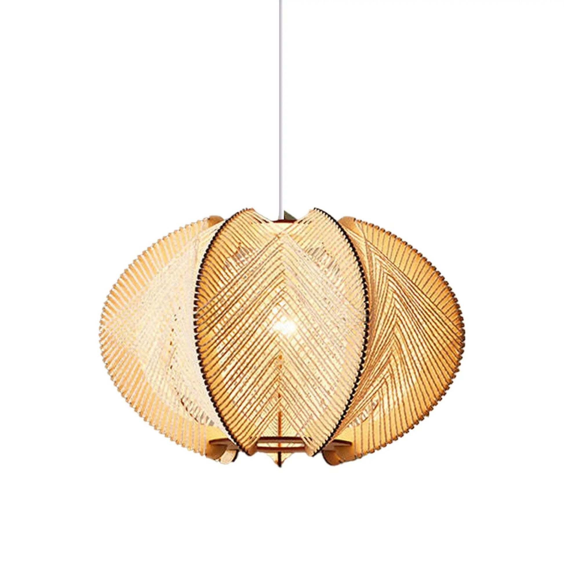 Lightsin Handmade LED Wooden Pendant Light 40/60 Dia - House Comfort