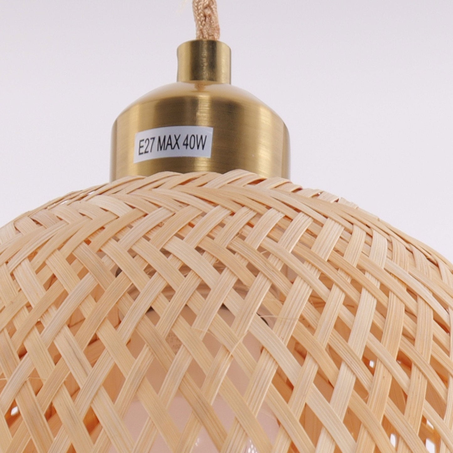 Lightsin Handwoven Bamboo Pendant Light – Natural, Eco - Friendly Lighting for Cozy Spaces - House Comfort