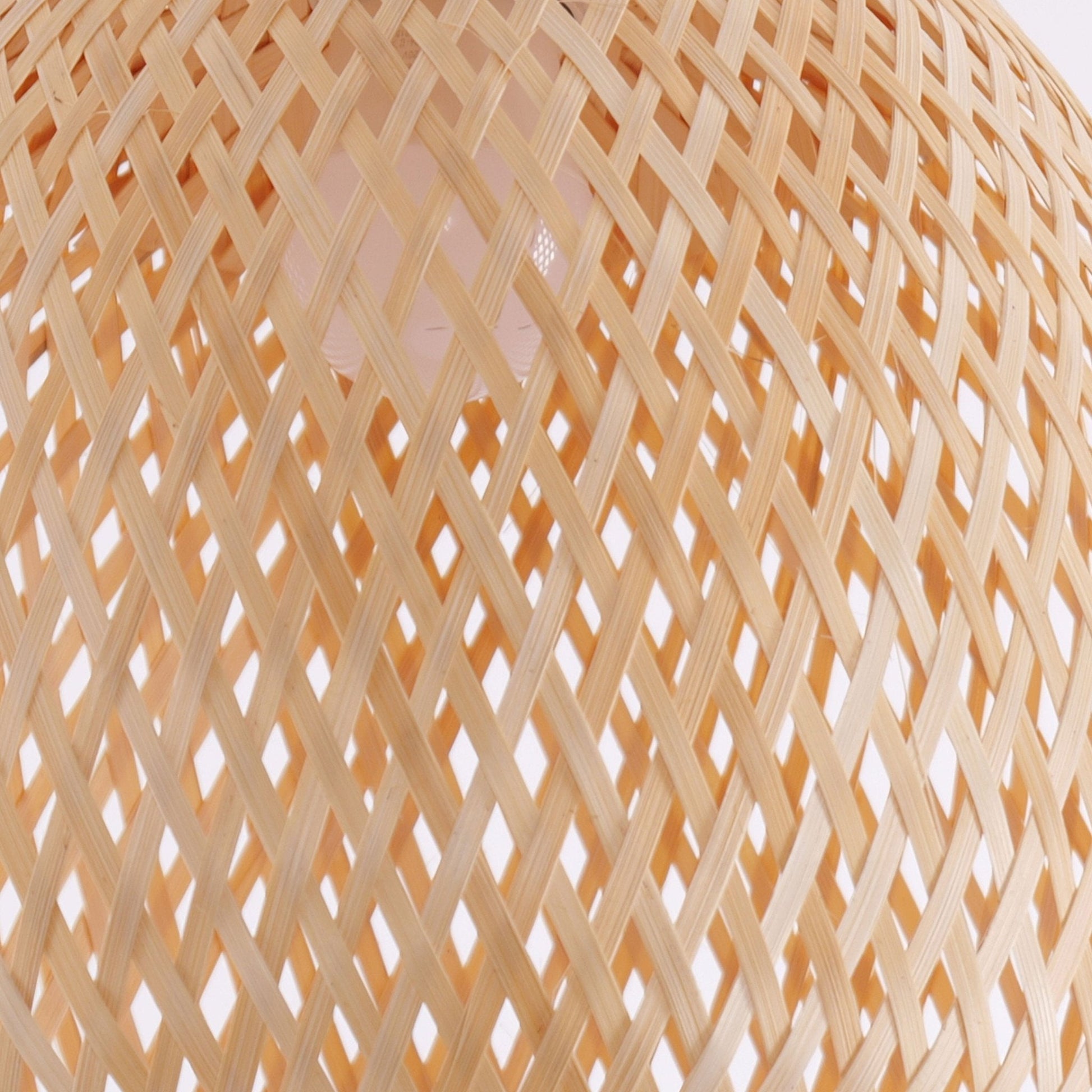 Lightsin Handwoven Bamboo Pendant Light – Natural, Eco - Friendly Lighting for Cozy Spaces - House Comfort