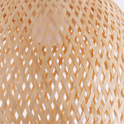 Lightsin Handwoven Bamboo Pendant Light – Natural, Eco - Friendly Lighting for Cozy Spaces - House Comfort