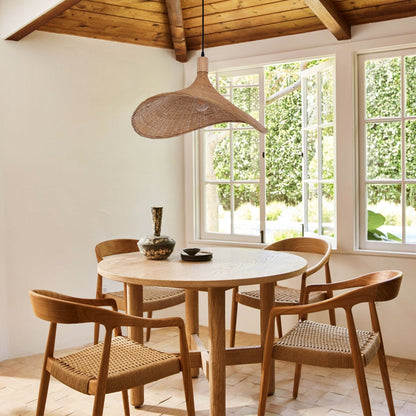 Lightsin Handwoven Bamboo Shade Pendant Light for Cozy Interiors - House Comfort