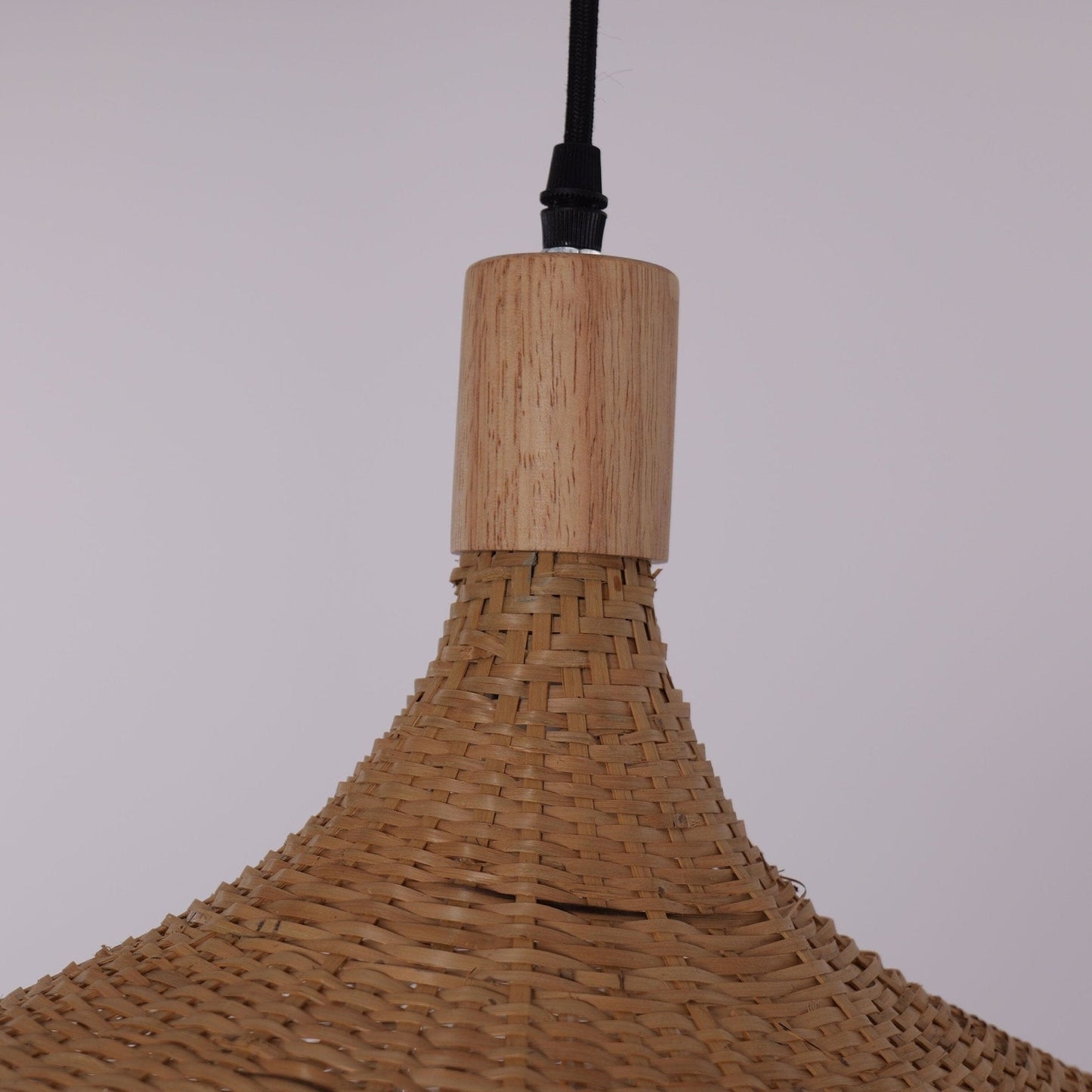 Lightsin Handwoven Bamboo Shade Pendant Light for Cozy Interiors - House Comfort