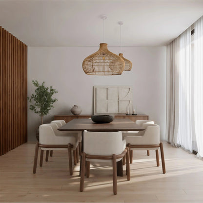 Lightsin Handwoven Gourd Shaped Rattan Pendant Light - House Comfort