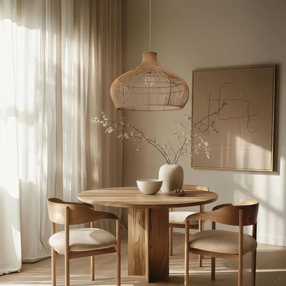 Lightsin Handwoven Gourd Shaped Rattan Pendant Light - House Comfort