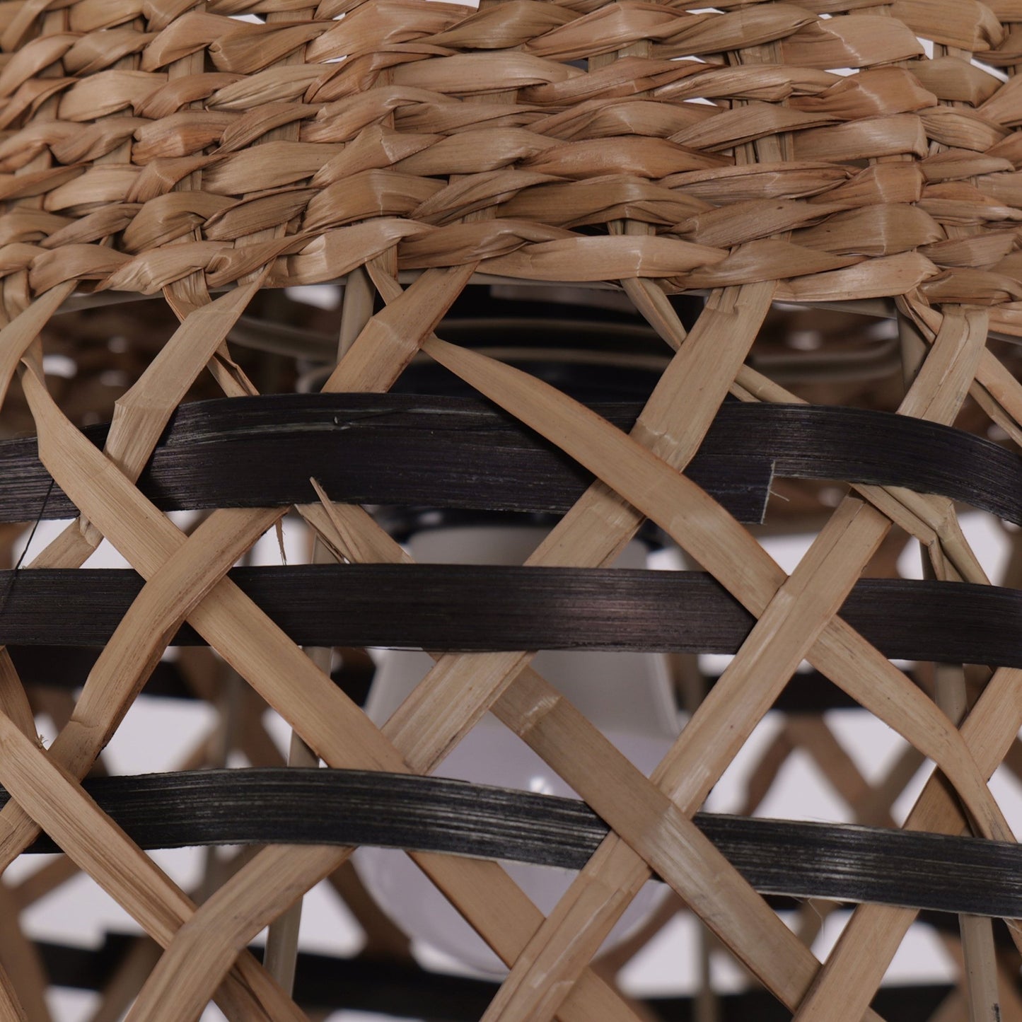 Lightsin Handwoven Paper Rope Pendant Light Bohemian Rustic Charm - House Comfort