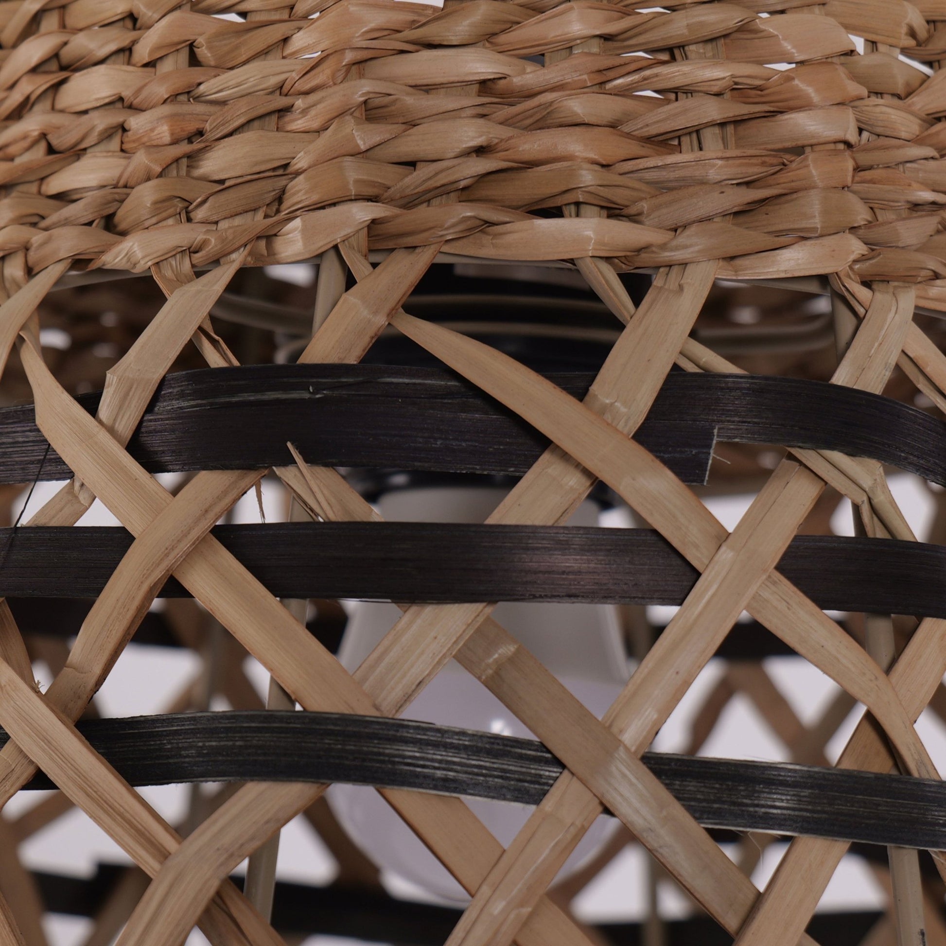 Lightsin Handwoven Paper Rope Pendant Light Bohemian Rustic Charm - House Comfort