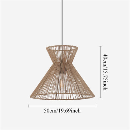Lightsin Handwoven Paper Rope Pendant Light – Eco - Friendly Ceiling Fixture for Kitchen, Living Room & Bathroom - House Comfort