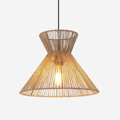 Lightsin Handwoven Paper Rope Pendant Light – Eco - Friendly Ceiling Fixture for Kitchen, Living Room & Bathroom - House Comfort