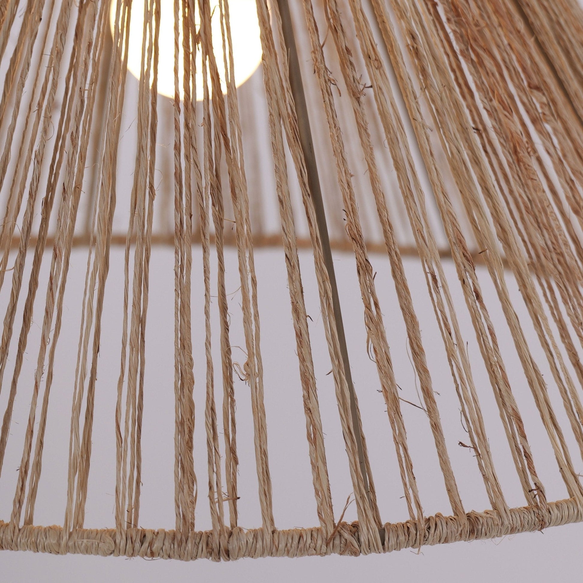 Lightsin Handwoven Paper Rope Pendant Light – Eco - Friendly Ceiling Fixture for Kitchen, Living Room & Bathroom - House Comfort