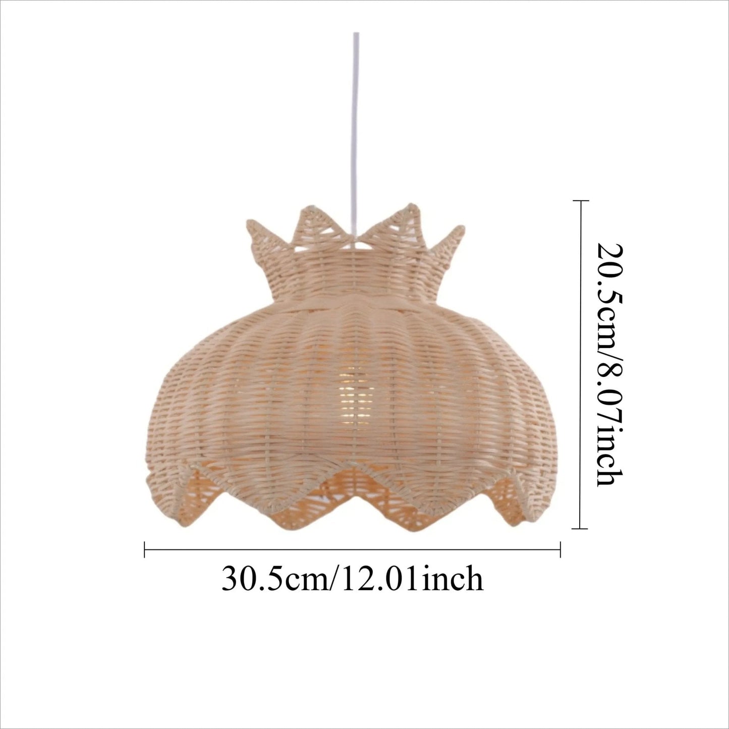 Lightsin Handwoven Paper Rope Pendant Light for a Natural & Cozy Ambiance - House Comfort