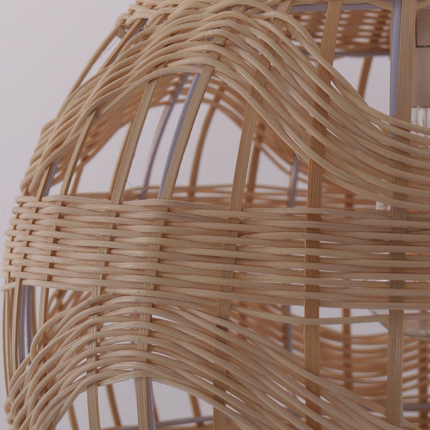 Lightsin Handwoven Rattan Pendant Light – Boho - Chic Ceiling Pendant Light for Dining Rooms, Living Spaces, and Wicker Interior Lighting - House Comfort