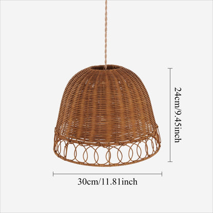Lightsin Handwoven Rattan Pendant Light – Eco - Friendly, Warm Lighting for Cozy Living Rooms & Dining Spaces - House Comfort