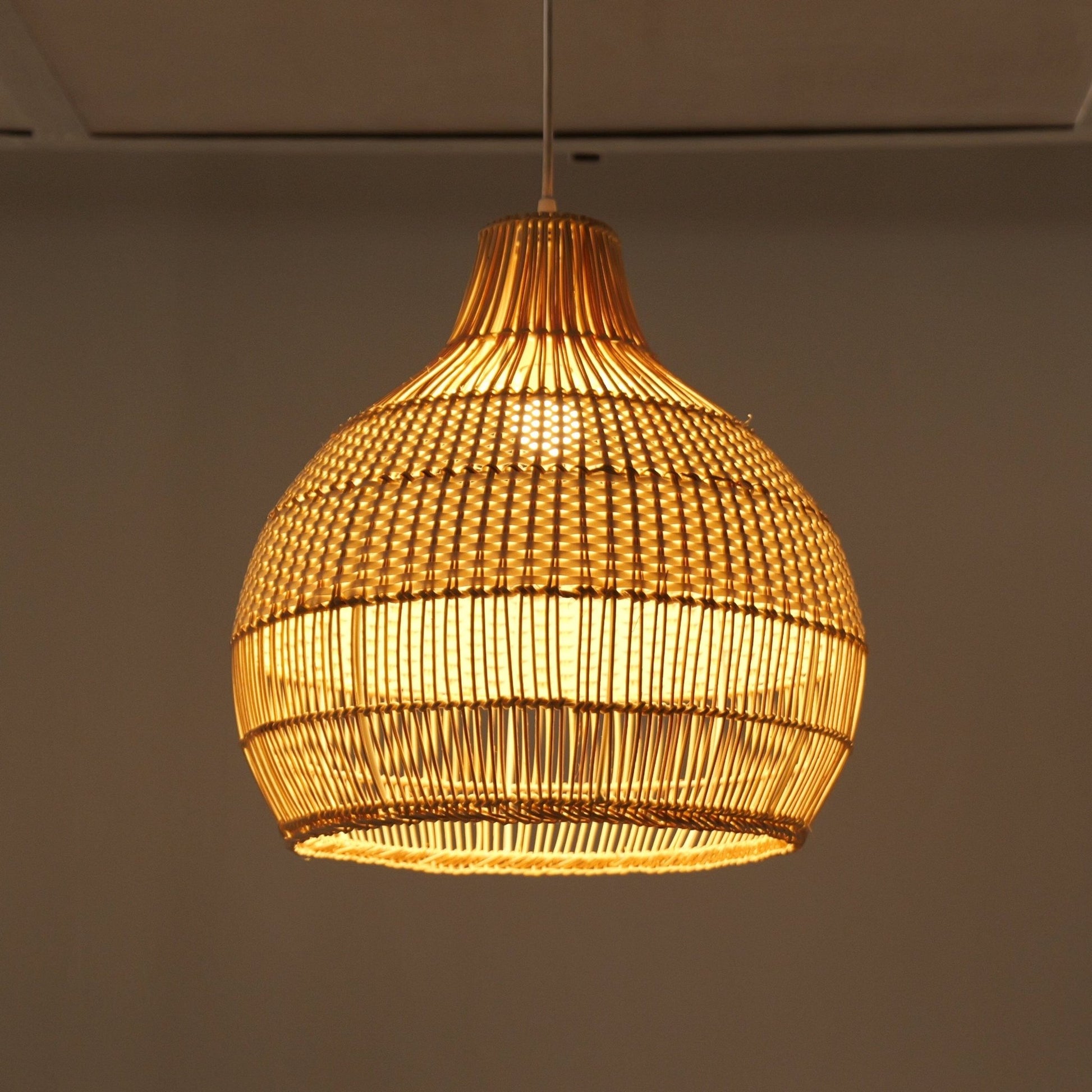 Lightsin Handwoven Rattan Pendant Light for Kitchen and Boho - Style Interiors - House Comfort