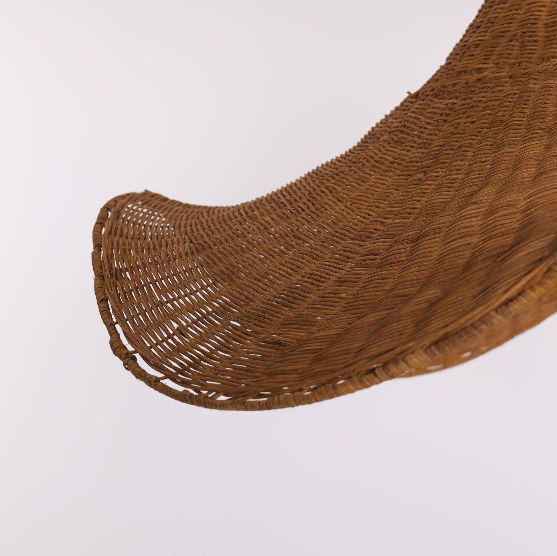 Lightsin Handwoven Rattan Pendant Light Natural & White Hat - Shaped Ceiling Light - House Comfort