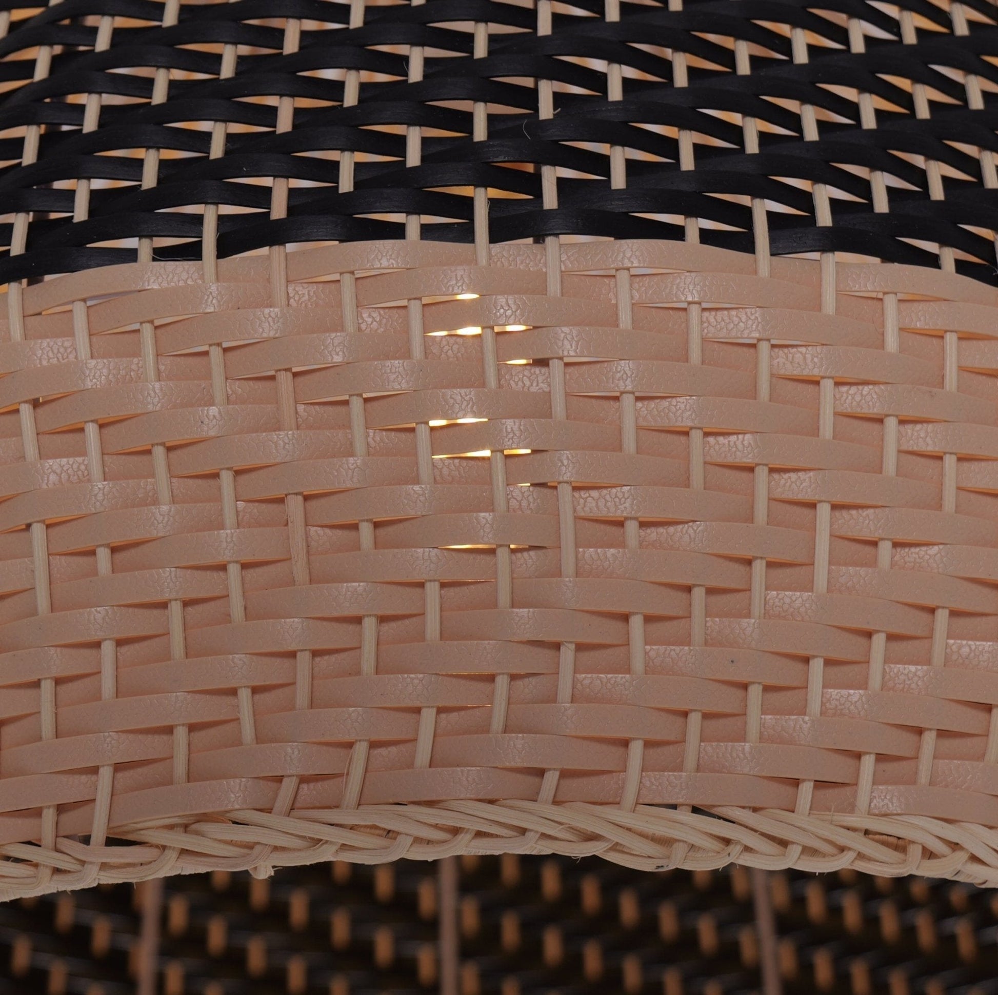 Lightsin Handwoven Rattan Pendant Light – Natural Woven Ceiling Light for Kitchen, Bedroom & Living Room - House Comfort