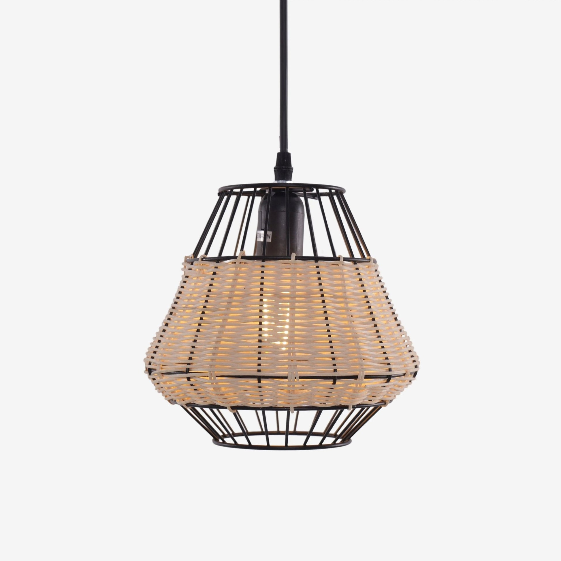Lightsin Hexagonal Woven Pendant Light for Natural Warmth and Modern Style - House Comfort