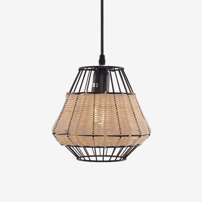 Lightsin Hexagonal Woven Pendant Light for Natural Warmth and Modern Style - House Comfort